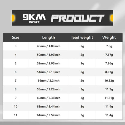 9KM Carp Fishing Accessaries with Hook