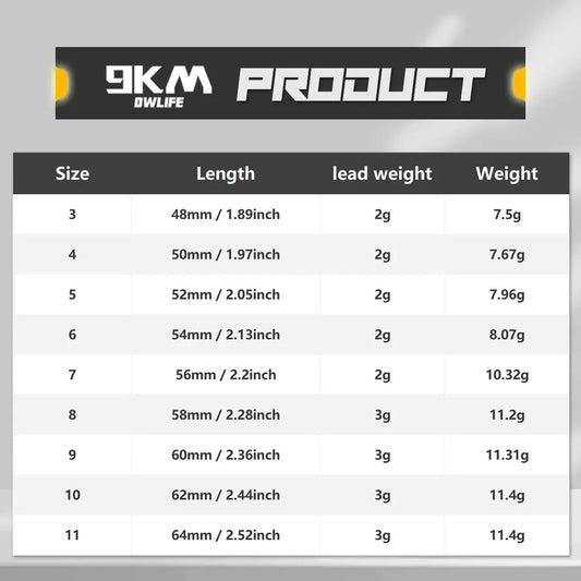 9KM Carp Fishing Accessaries with Hook