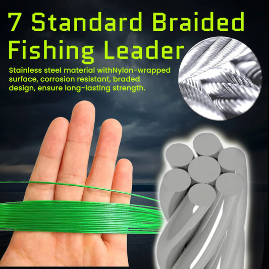 Fishing Wire Leader 30-50pcs Stainless Heavy Duty Wire Leader