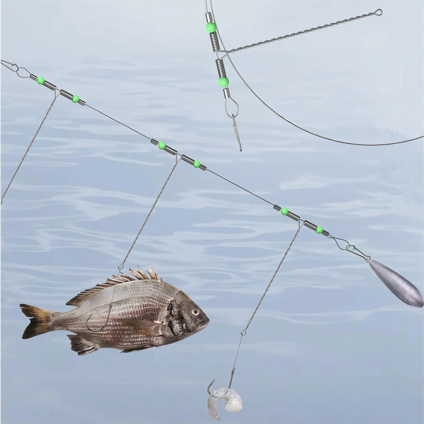 Fishing Balance Connector 50pcs T-Shape Fishing Wire Arm Anti-Tangle