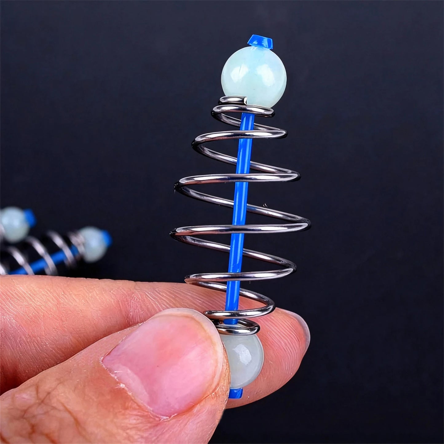 9KM Fishing Sliding Bait Cage Rig 15pcs with Luminous Beads