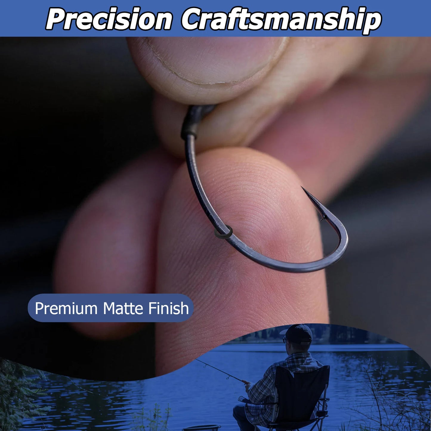 9KM 50-200pcs Carp Rig Rings Fishing Accessories Round Ring For Hair Chod Rig Pop up Bait Boilie Hook