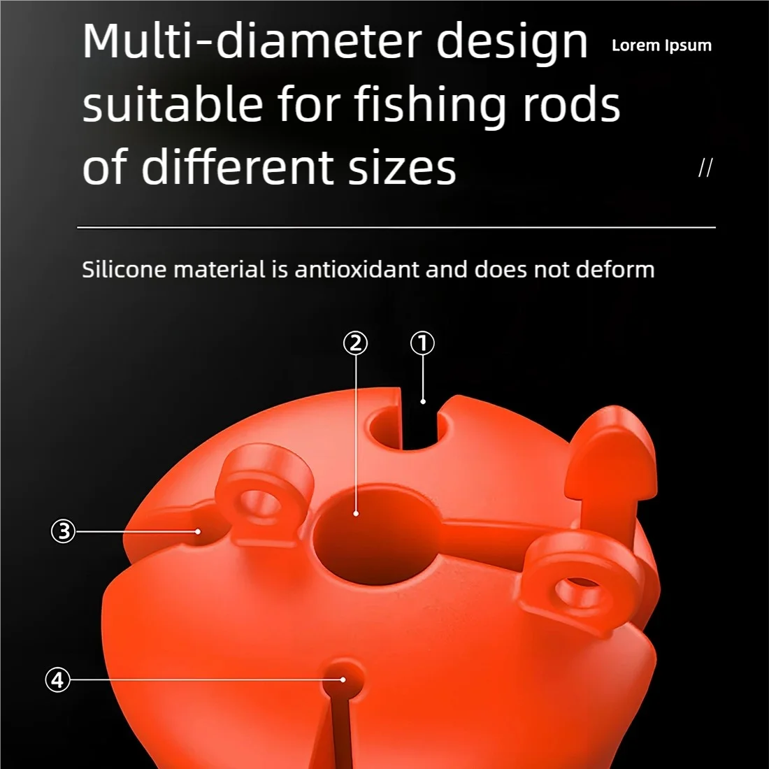 Fishing Rod Clip with Rod Lure Hook Holder Protector