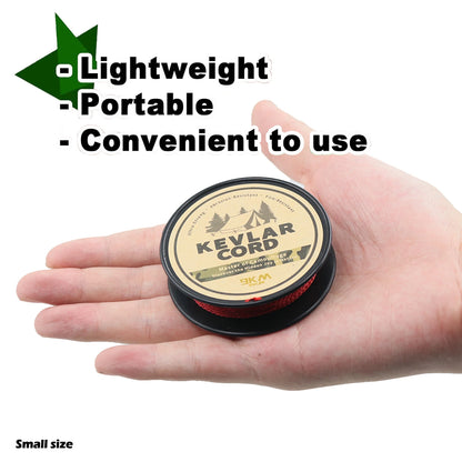 150lb-1500lb Red Braided Kevlar Line