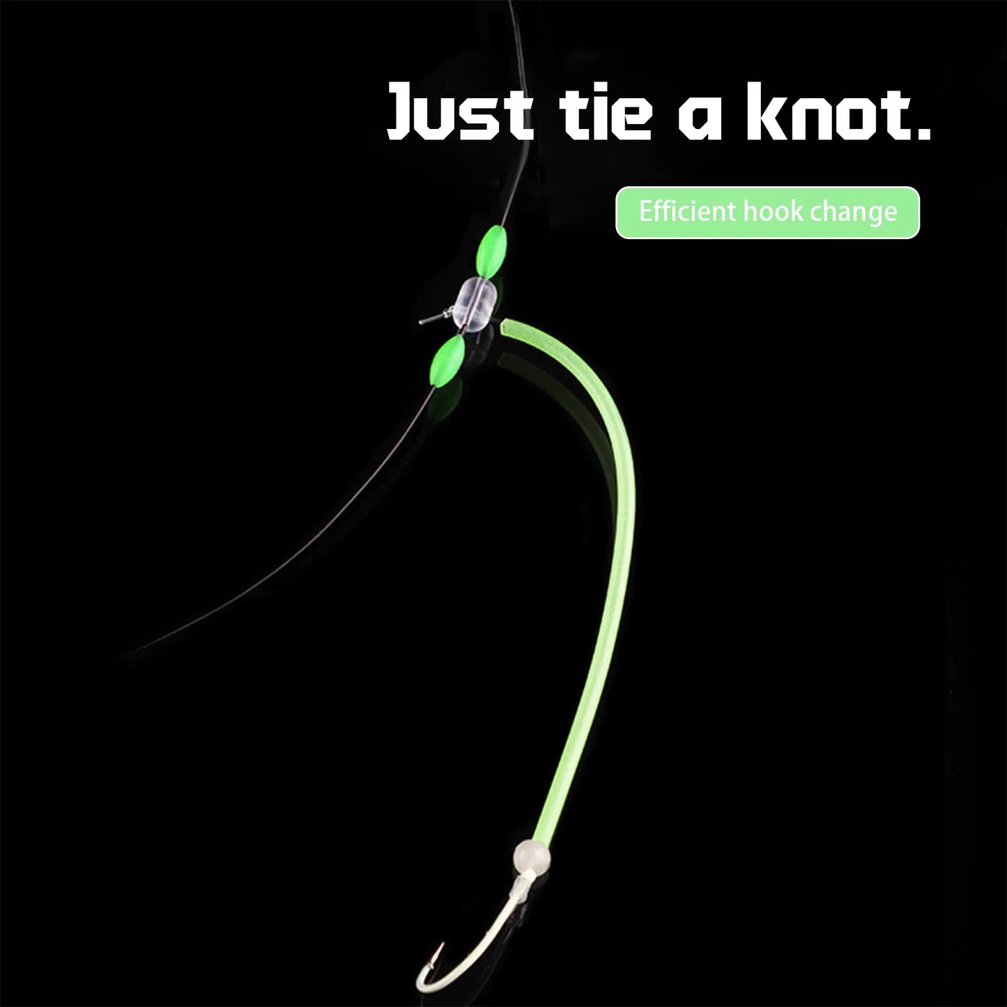 Fishing Bead 50-200pcs Double Cross Hole Beads Fishing Bait Stopper Beads 