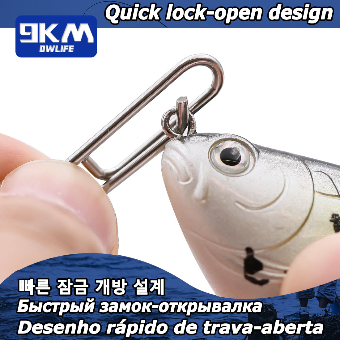 best fishing lure clips Fishing Clip Power Clips 50~200Pcs Stainless Steel Fishing Snap Saltwa – 9km-dwlife