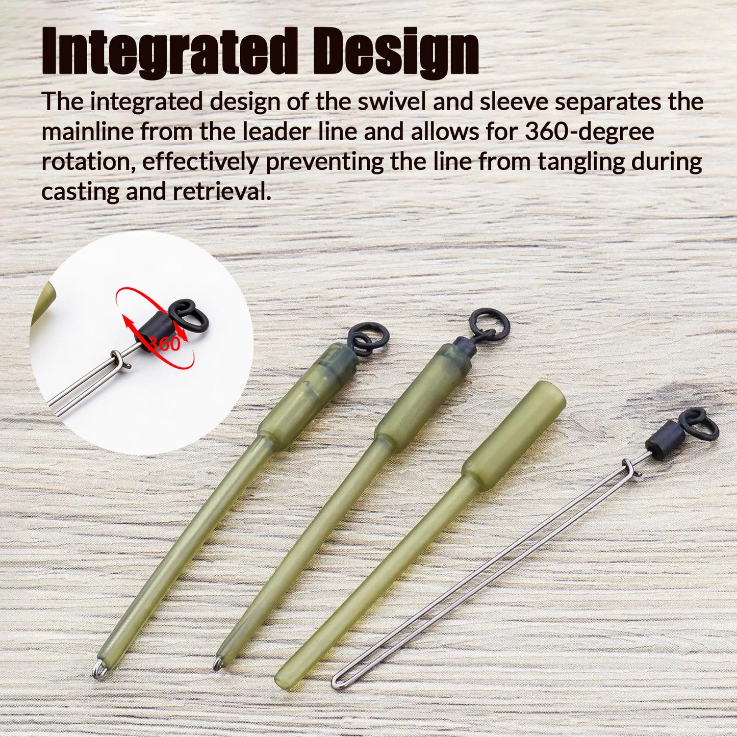 PVA Bag Stems For Carp Fishing 5pcs Translucent Green Quick Change Inline Lead Rubber Tube