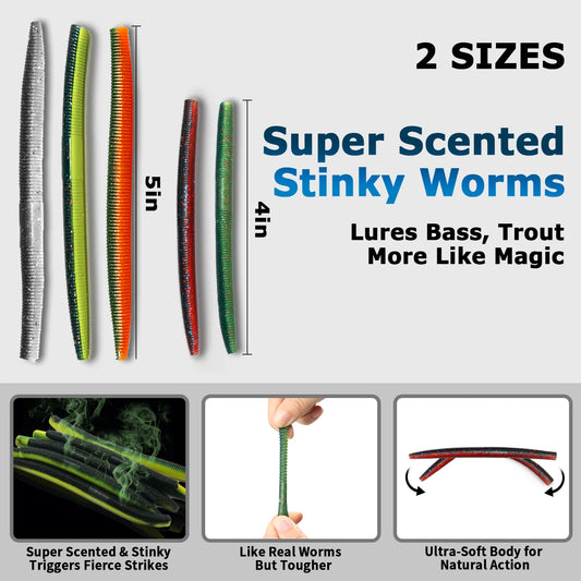 Wacky Rig Kit for Bass Fishing 143/171PCS