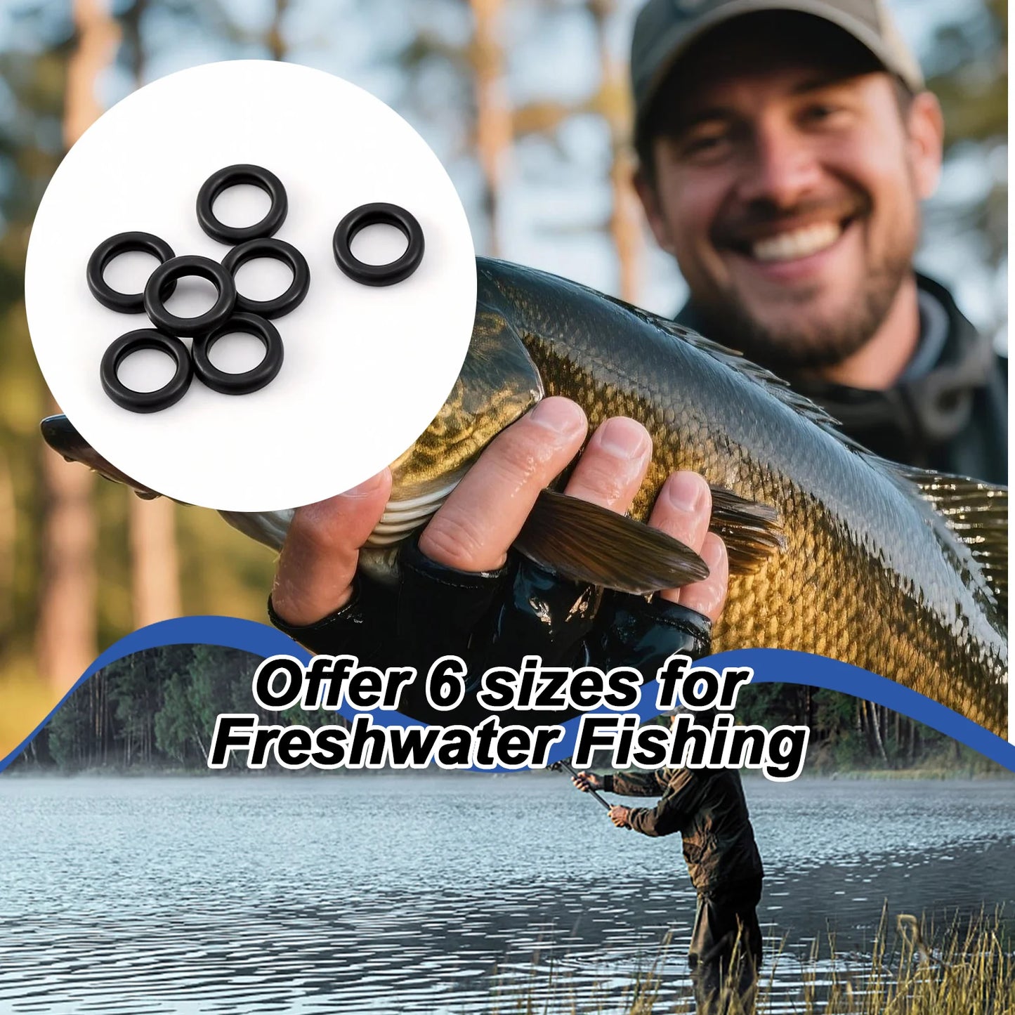 9KM 50-200pcs Carp Rig Rings Fishing Accessories Round Ring For Hair Chod Rig Pop up Bait Boilie Hook
