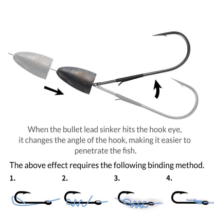 Baitholder Worm Hook 10-30pcs