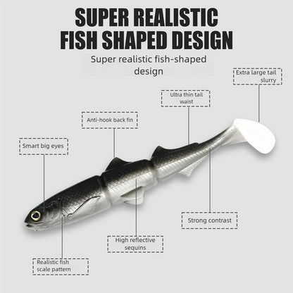 Fishing Lures Saltwater Soft Plastics Trout Jig Swimbaits Walking Bait Silicone