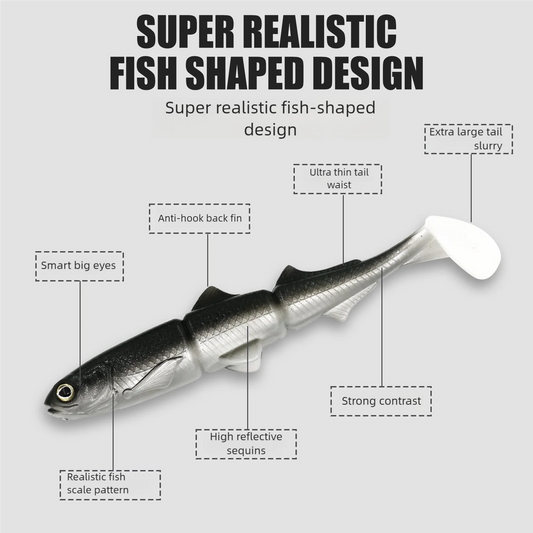 Fishing Lures Saltwater Soft Plastics Trout Jig Swimbaits Walking Bait Silicone