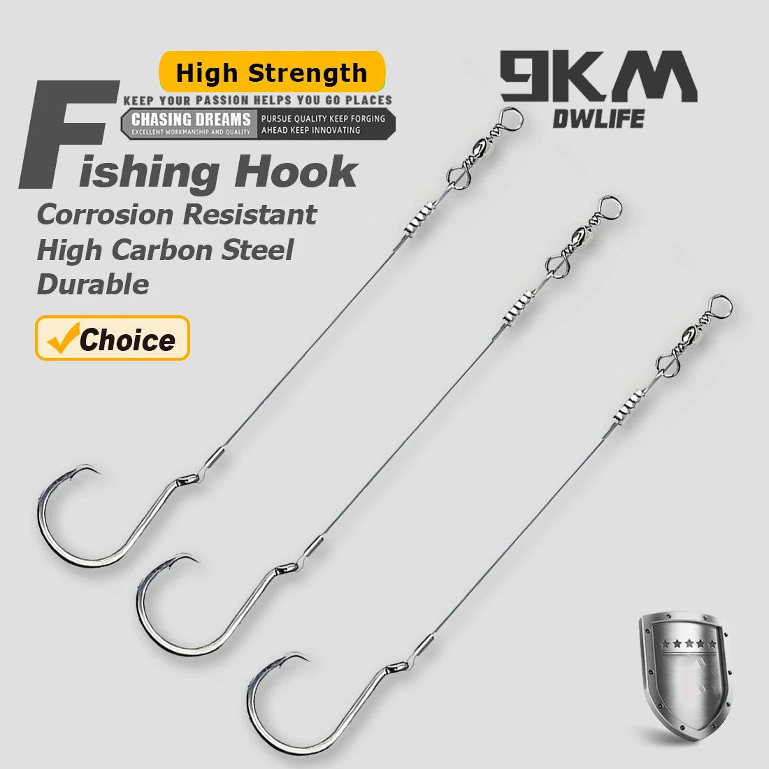 Fishing Rig Set Saltwater Rig - Circle Hook with Leader for Catfish