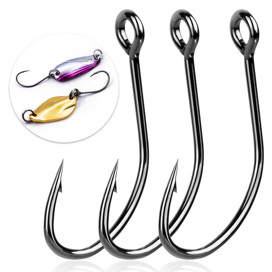 Single Hooks Spoons Blade Baits Hook Fishing Sequins Crankbaits Hooks