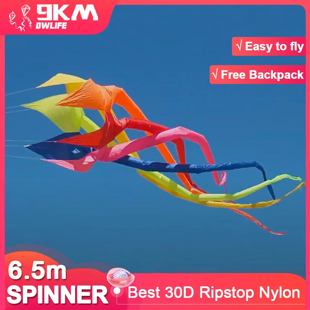 Spinner Kite Tails Line laundry 30D Ripstop Nylon with Bag for Kite Festival