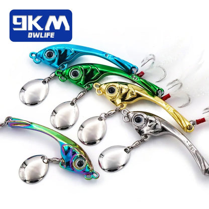 Spinner Spoon Blade Swimbait Fishing Lure VIB Trolling Rotating Spoon – 9km-dwlife