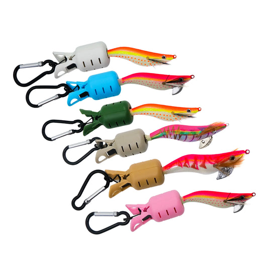 Squid Protector Kit 6pcs Webfoot Octopus Egi Hooks Cover