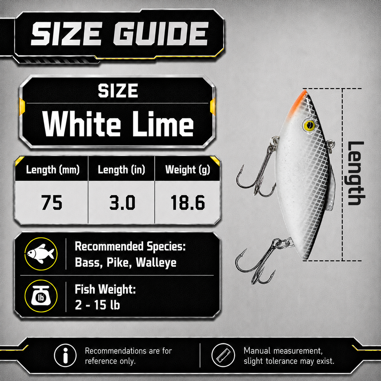 9KM Lipless Crankbait Fishing Lures 3pcs Rattle Baits with High Vibration Action Loud Sound Sinking Hard Baits