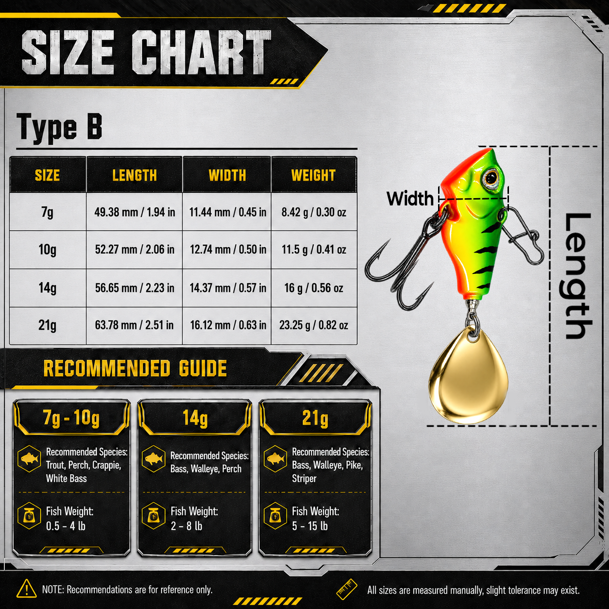9KM Fishing Lure VIB Tail Spinner Bait Metal Sinking Lure Fishing Jigs Blade Bait Crankbait Fishing with Spinner Blade
