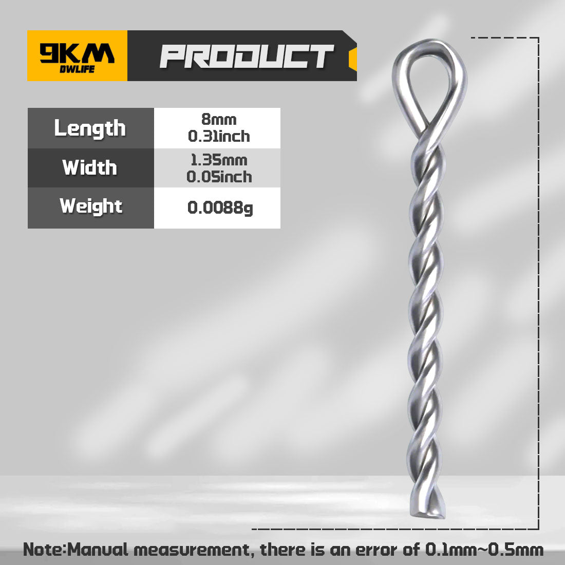 Fishing Boilie Pins 25pcs Stainless Steel Boilie Screw for Carp Fishing 8mm Coarse