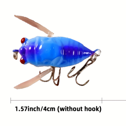 1pcs Cicada Fishing Catcher Fishing Tackle Realistic Cicada Shaped Fake Catching Reusable Swim Baits for Lake Pond