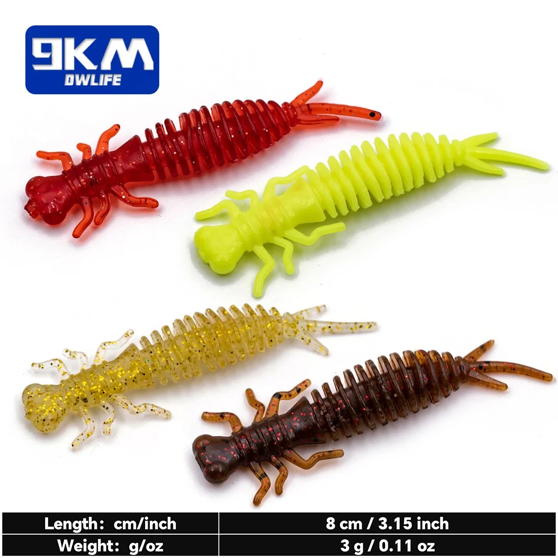 10Pcs Dragonfly Larva Lures 3g Soft Silicone Lures Cicada Larva Soft L 9km-dwlife 10Pcs Dragonfly Larva Lures 3g Soft Silicone Lures Cicada Larva Soft L 9km-dwlife
