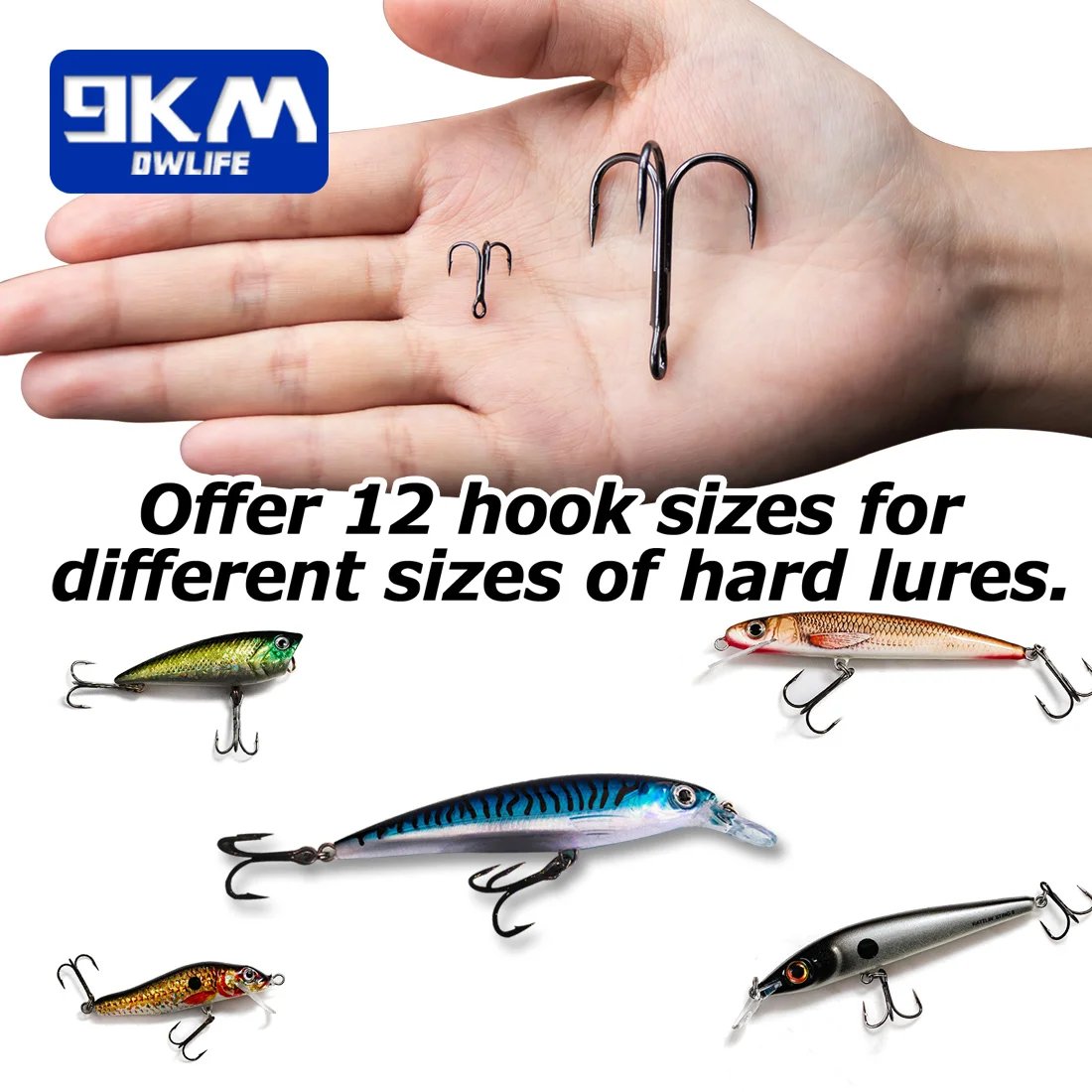 Fishing Treble Hooks 9km-dwlife Fishing Treble Hooks 9km-dwlife