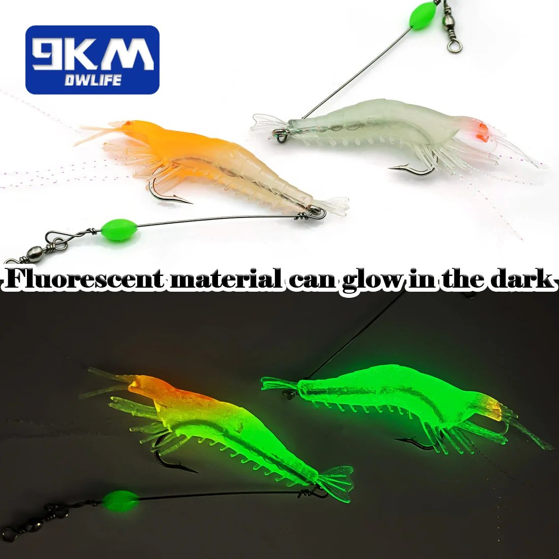 artificial shrimp fishing lures Fishing Shrimp Lures Soft Lure Shrimp Bait with Hook Beads Swivels Art – 9km-dwlife