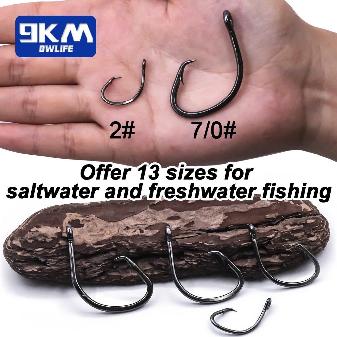 Circle Hooks Offset 3X Strong Wide Gap 9km-dwlife Circle Hooks Offset 3X Strong Wide Gap 9km-dwlife