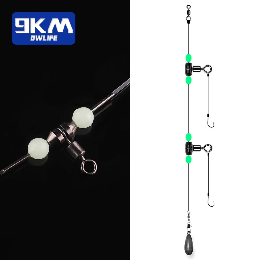 Fishing Swivels 25~100Pcs 3-Way Swivels Fishing Rig Line Connector Rot ...