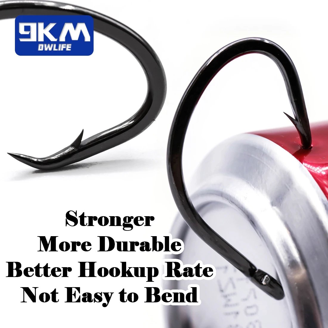 Circle Hooks Offset 3X Strong Wide Gap – 9km-dwlife