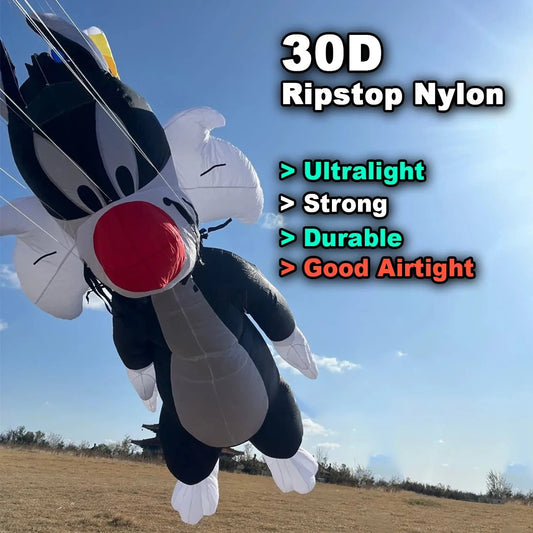 5m Black Cat Kite Line Laundry Kite