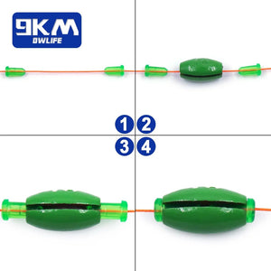 9KM Lead Fishing Weights Sinkers for Fishing Olive Shape Egg Sinkers R – 9km -dwlife