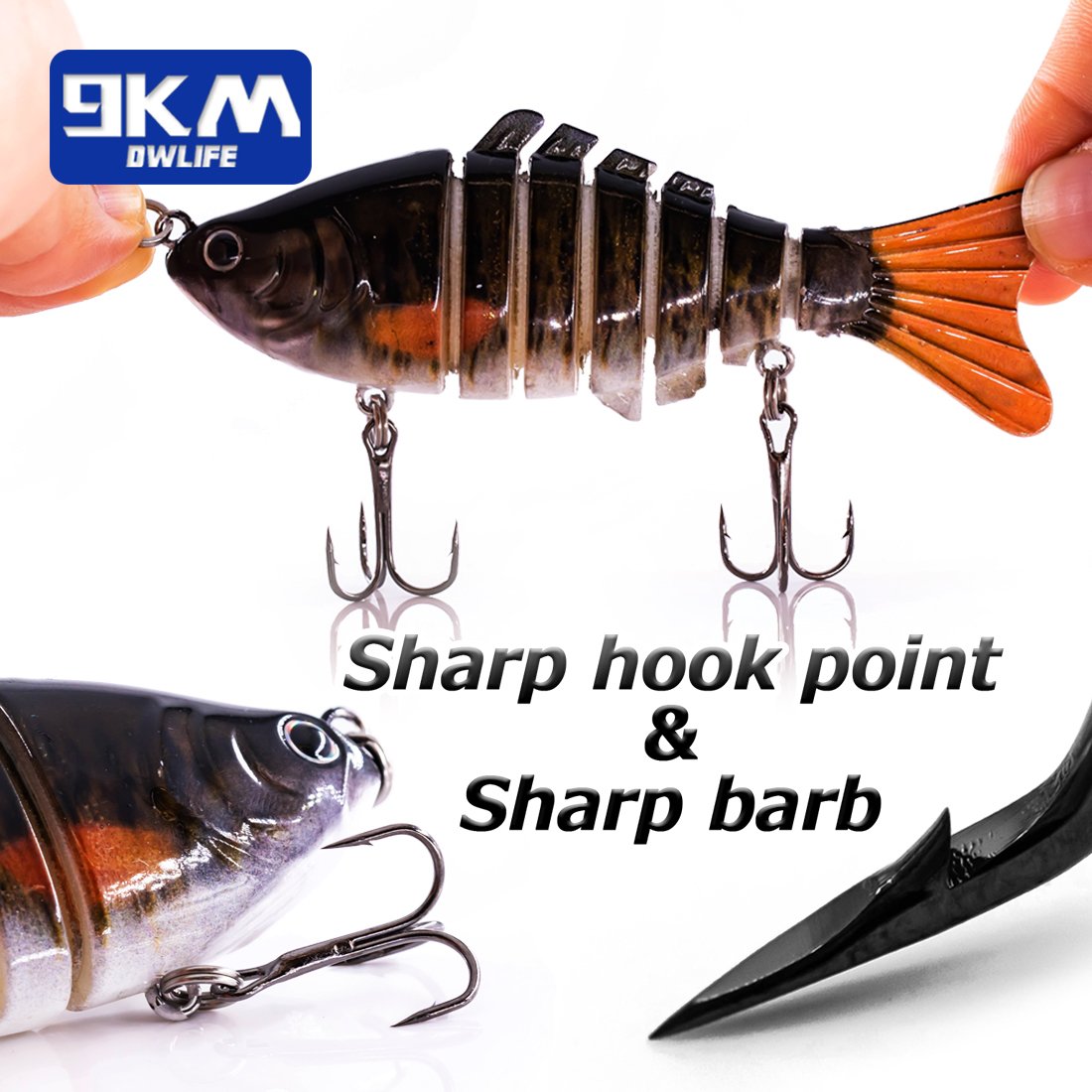 Fishing Lures for Bass Multi Jointed Lifelike Swimbait Hard Bait Fresh – 9km-dwlife Fishing Lures for Bass Multi Jointed Lifelike Swimbait Hard Bait Fresh – 9km-dwlife