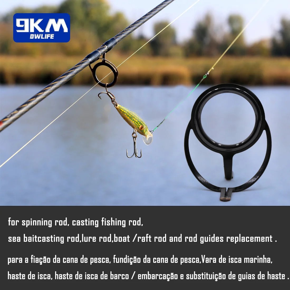 baitcaster rod tip replacement Tsunami Kits This tip guide ring is used for DIY fishing rod0r repairing fishing rod to prevent twisting of the fishing line Fishing Rod Tips Repair Kit
