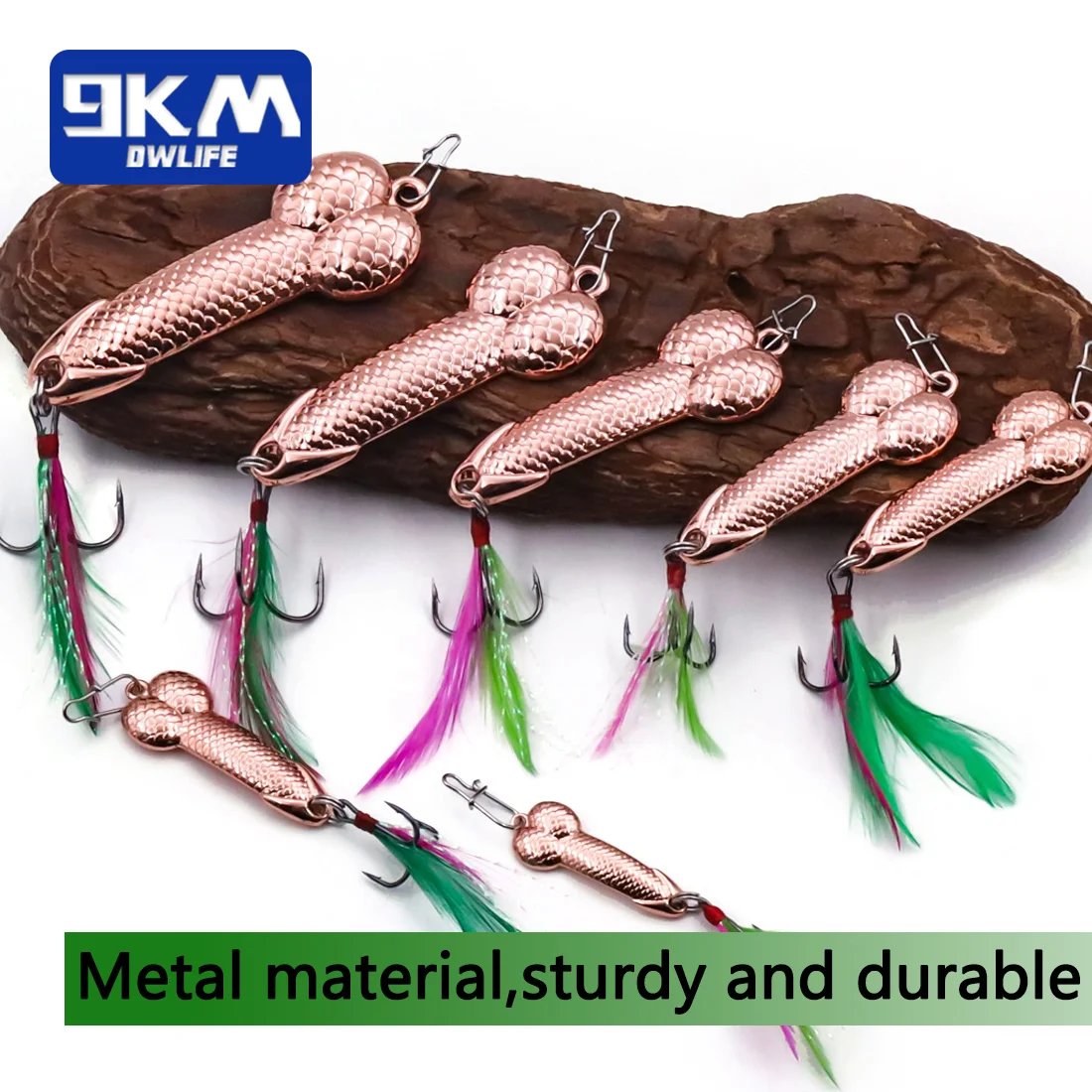 Wobble Fishing Lures Spoon Lure Hard Metal Feather Bait Treble Hooks Bass Fishing Long Distance Cast Metal Spoon Fishing Lures Wobble Fishing Lures Spoon Lure Hard Metal Feather Bait Treble Hooks Bass Fishing Long Distance Cast Metal Spoon Fishing Lures