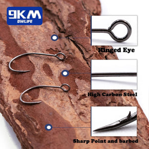 Single Hooks 50~200Pcs Fishing Spoons Blade Baits Hook Walleye Bass Fi –  9km-dwlife
