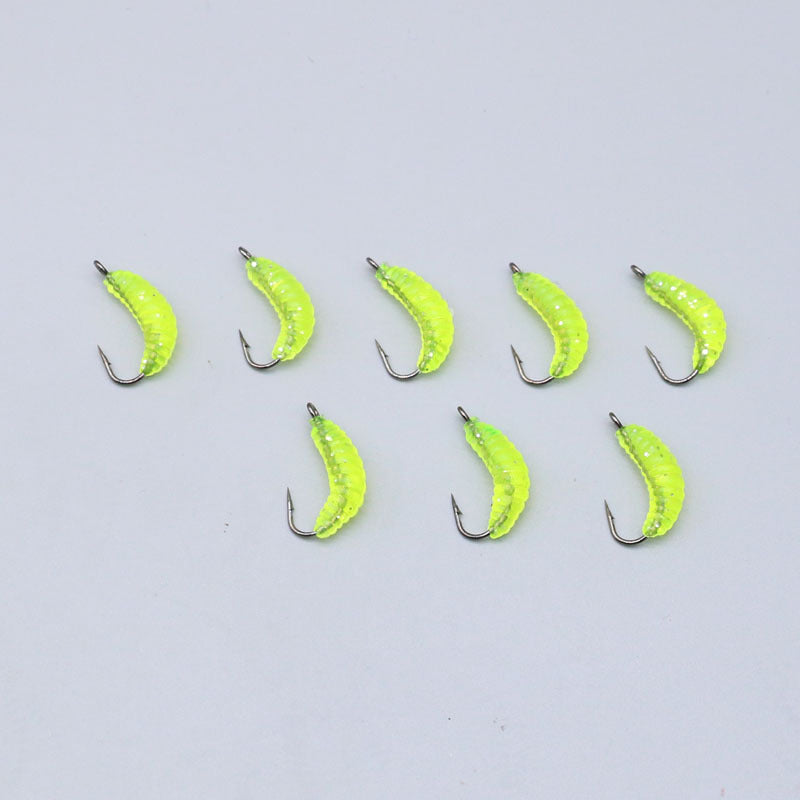 Soft Maggot Baits Fake Bread Worms Fishing Lure