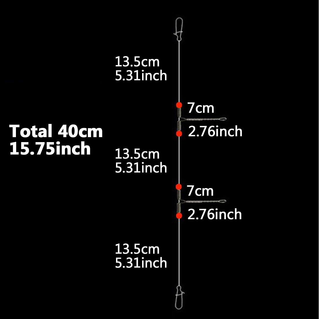 3 Way Swivel Connectors Fishing Catfish Rig