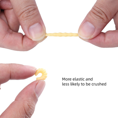 Soft Maggot Baits Fake Bread Worms Fishing Lure