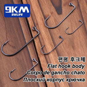 Fishing Jig Hook 50~200Pcs Degree Jig Hook High Carbon Steel Long Shan –  9km-dwlife