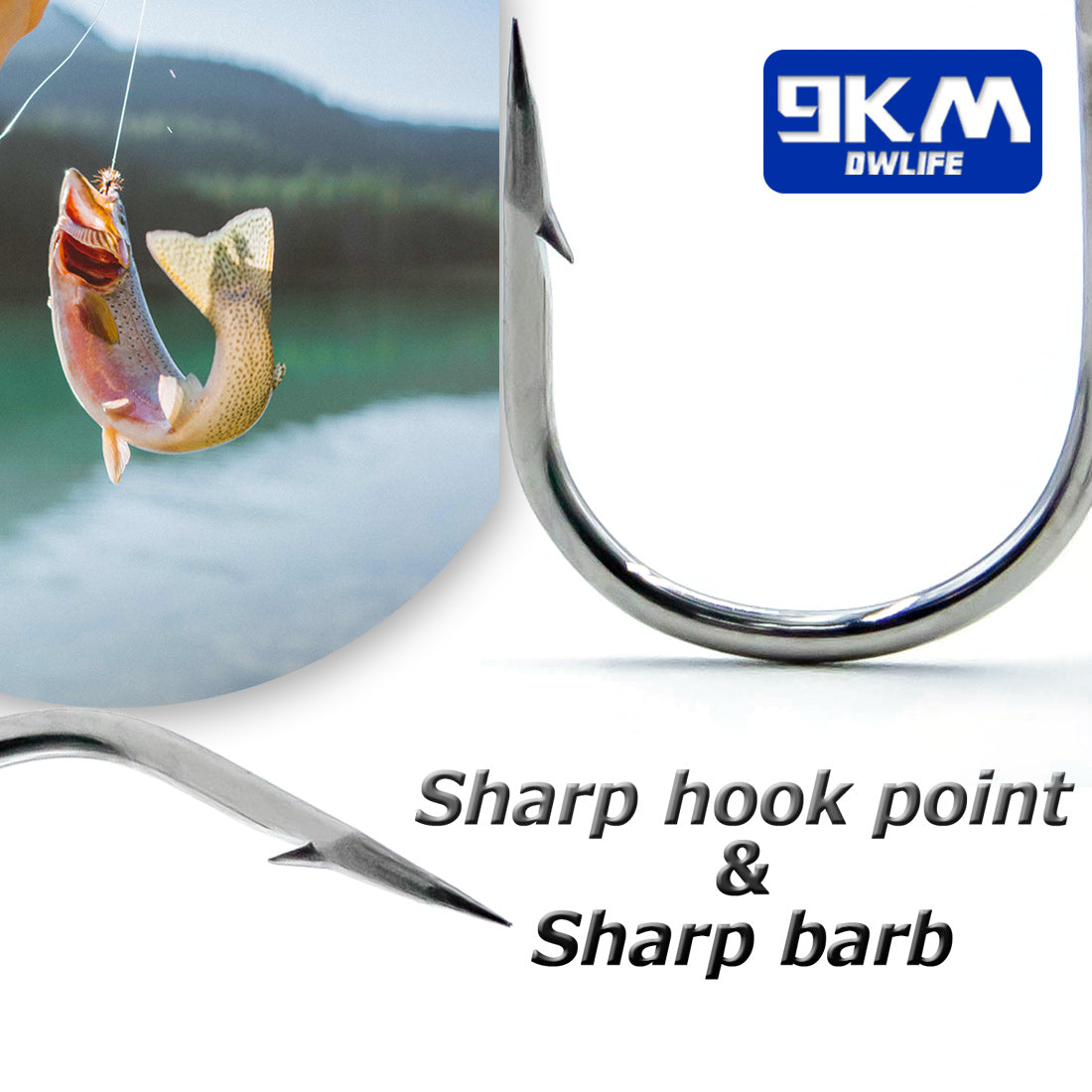 animal fishing hooks Fishing Treble Hooks 25~50Pcs Brabed Sharp Triple Sea Fishing Hooks Ha – 9km-dwlife