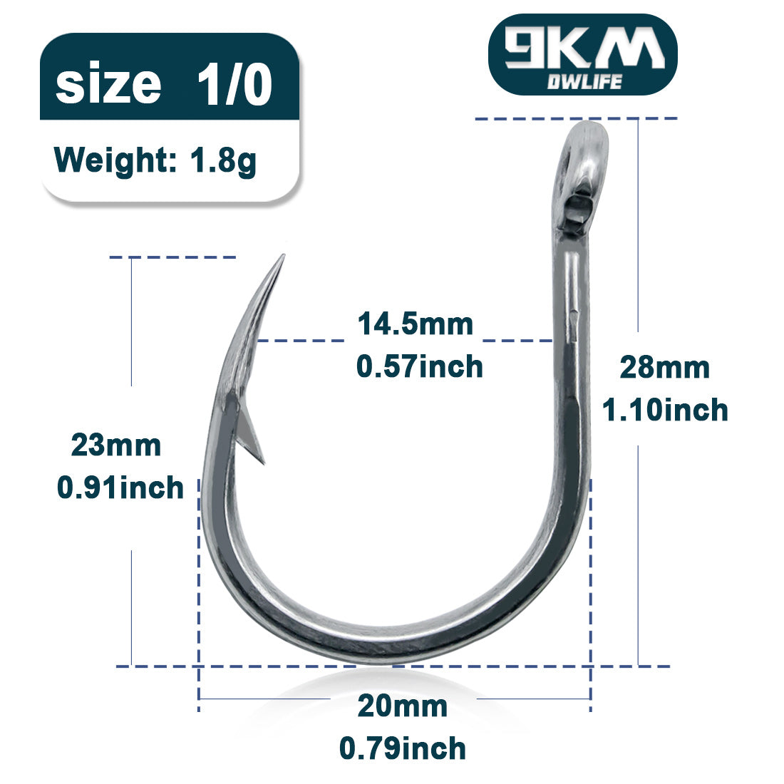 9KM Fishing Hook Saltwater 15~30Pcs Stainless Steel Heavy Duty Fishing – 9km-dwlife