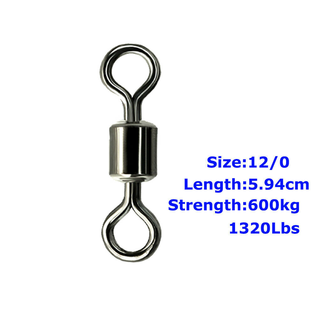 Fishing Barrel Bearing Rolling Swivel Solid Ring Connector – 9km