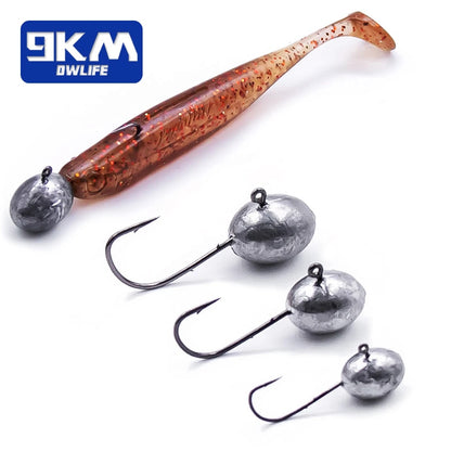 Rockfish Ajing Fishing Hooks 10~30Pcs Jig Head Hook Soft Worm Lure Car 9km-dwlife Rockfish Ajing Fishing Hooks 10~30Pcs Jig Head Hook Soft Worm Lure Car 9km-dwlife