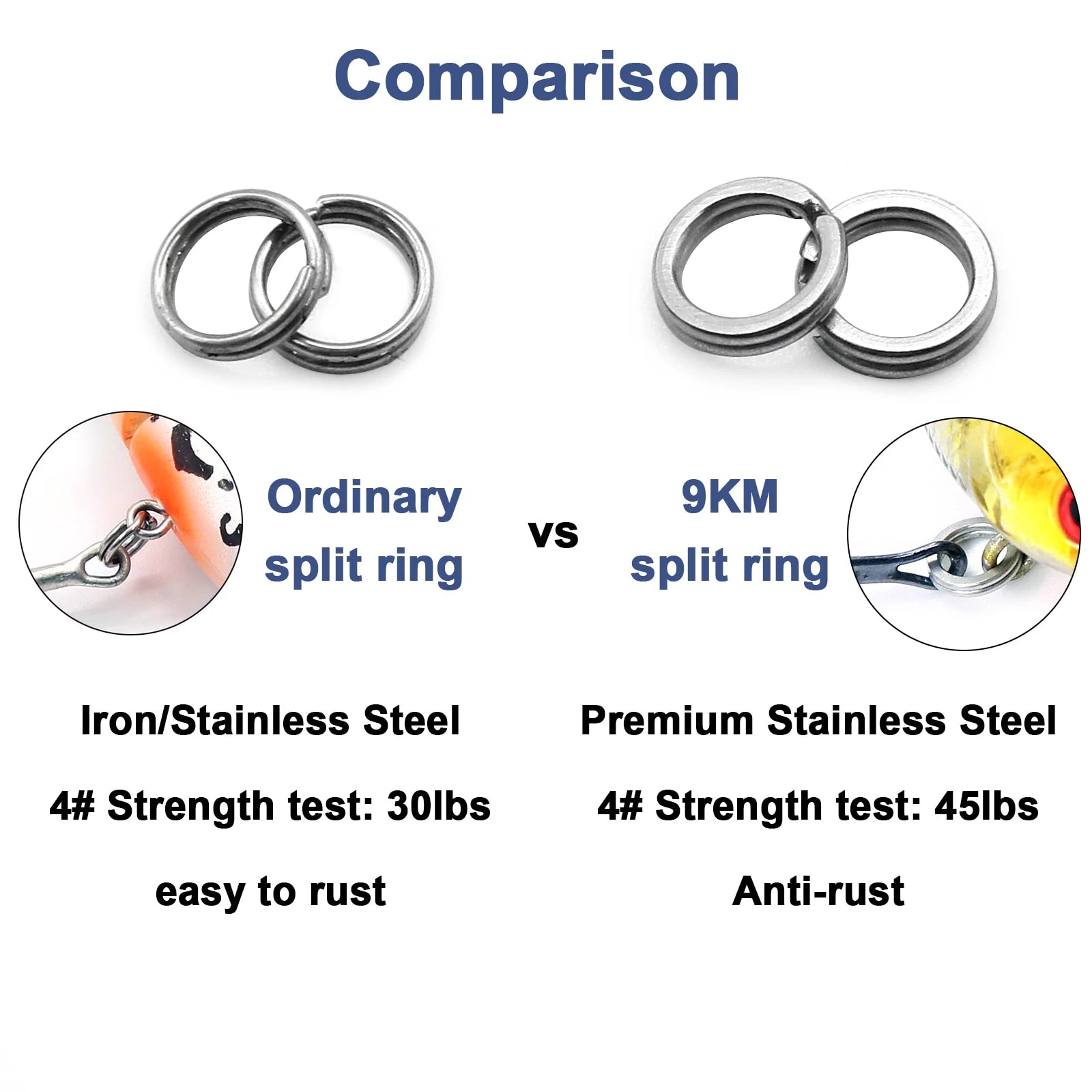 d orings for fishing lures Split Rings Fishing Stainless Steel Lure Rings