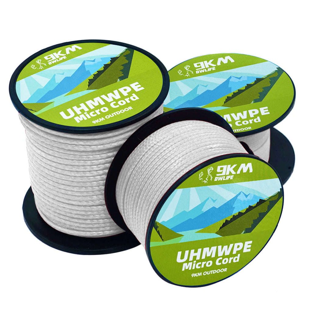 0.5~1mm 100lb-750lb WhiteBraided UHMWPE Cord