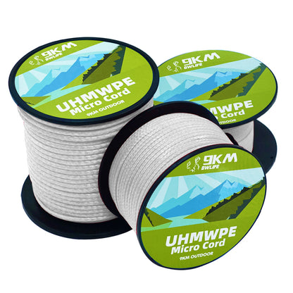 0.5~1mm 100lb-750lb WhiteBraided UHMWPE Cord